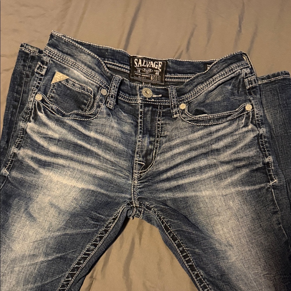 Salvage Men's Relaxed Jeans in Blue
